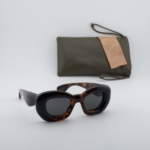 Loewe LW40117I 52A Cat Eye Sunglasses – Dark Havana Black/Grey main image 4
